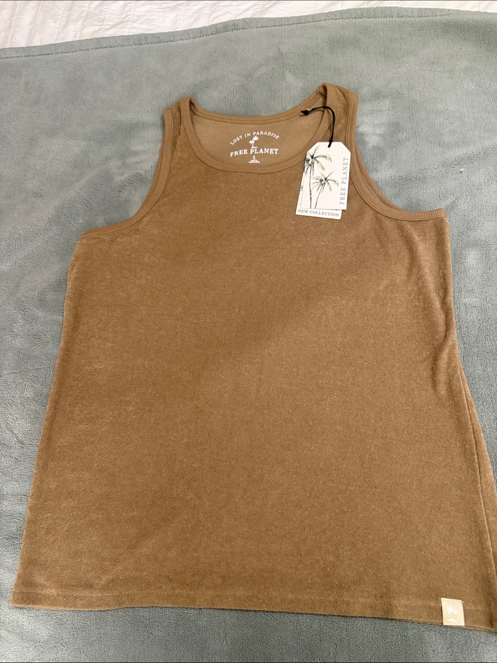 Free Planet Men's Tank Top in Brown